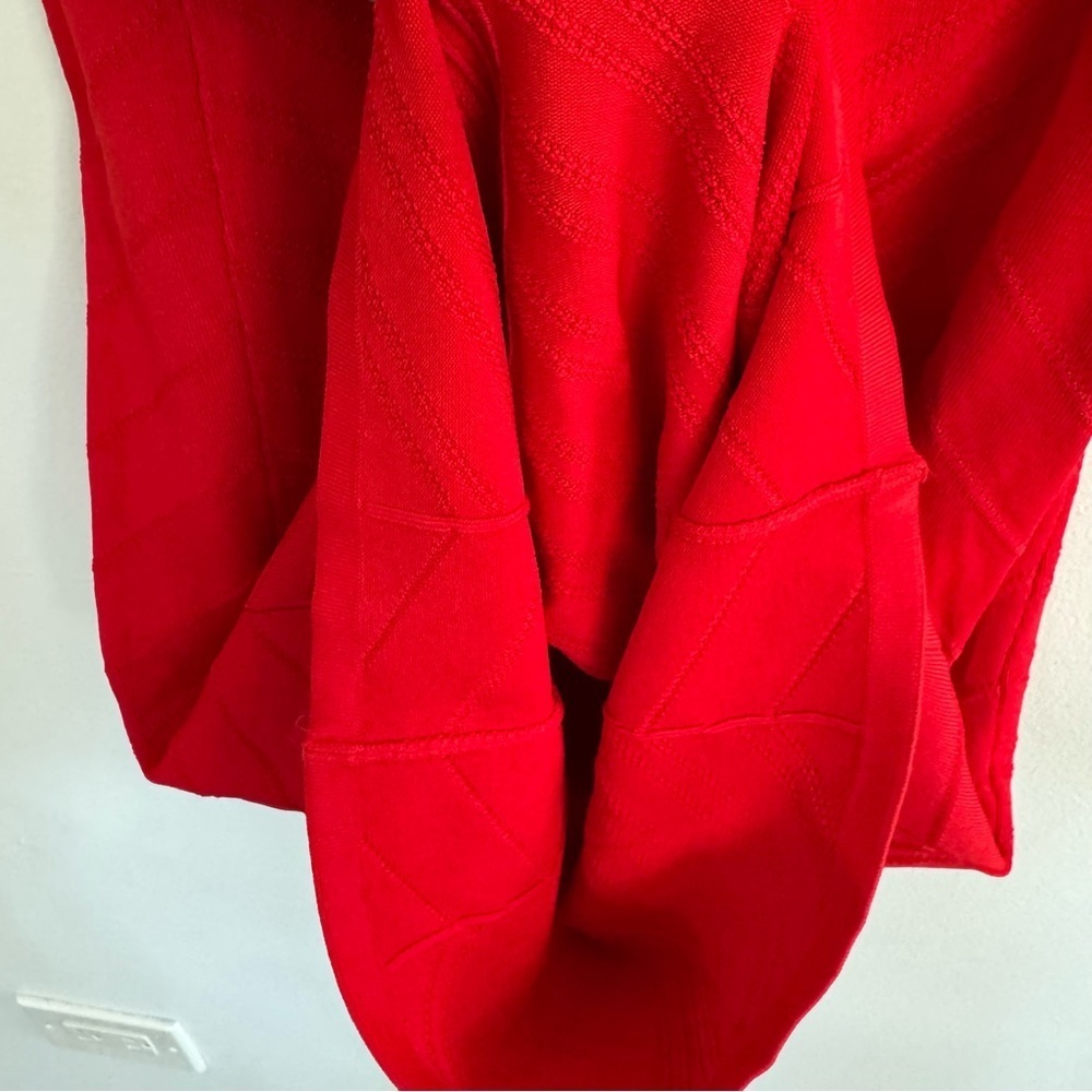 Vintage Y2K Cache Cherry Red Cap Sleeve Bodycon Dress Size Small - Picture 8 of 10
